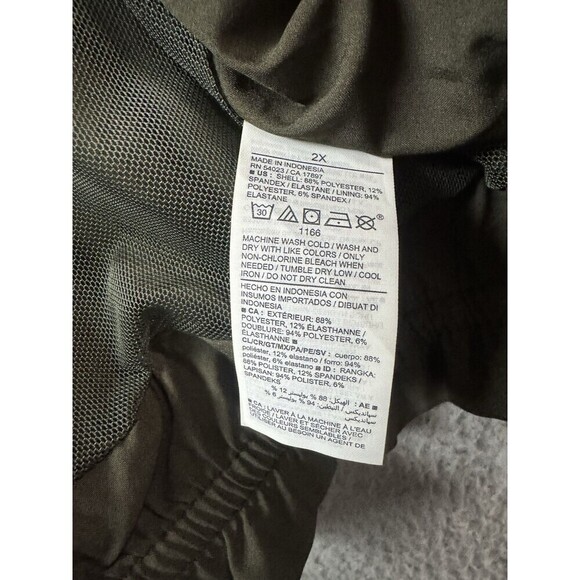 Old Navy Rain Jacket Womens 2X Green Full Zip Mock Neck Mesh Lining Windbreaker - Picture 7 of 11